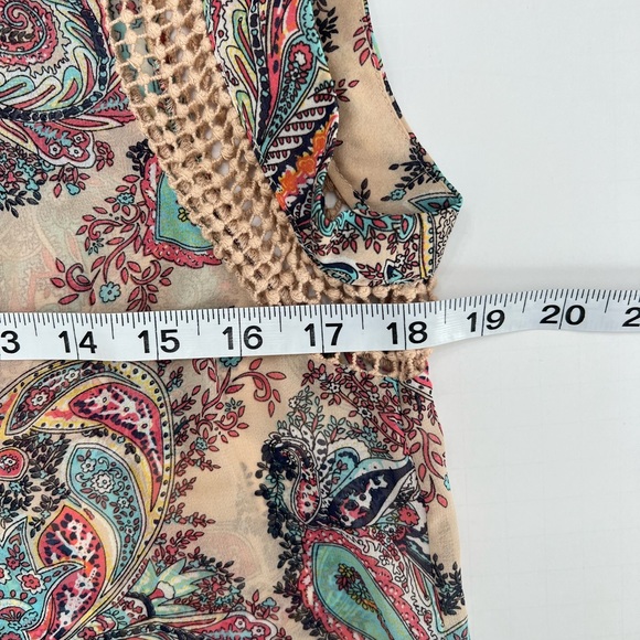 Daniel Rain Multi Color Short Sleeve Blouse Size S - Picture 10 of 11